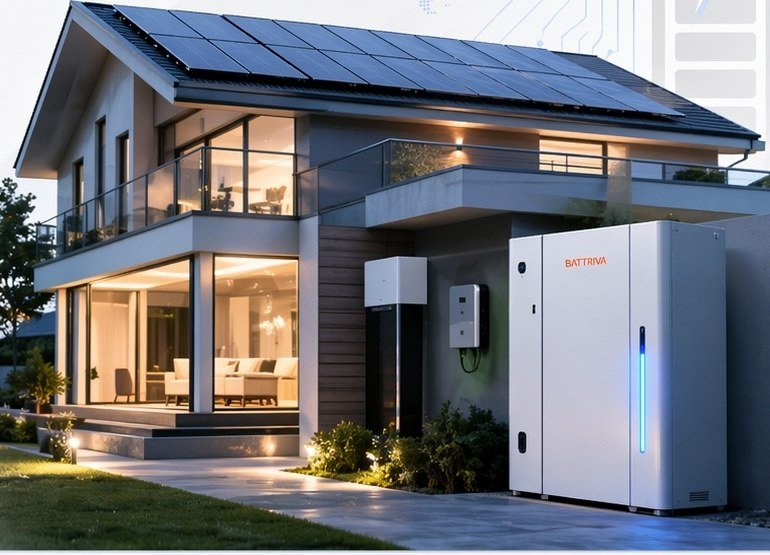 Battriva residential energy storage contact visual
